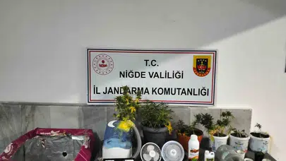 Niğde’de evini laboratuvara çevirmişler: İklimlendirmeli uyuşturucu düzeneği jandarmaya takıldı