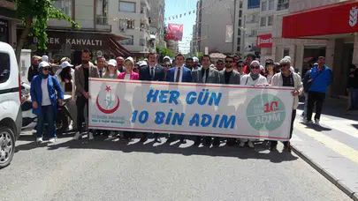 Kilis’te adımlar sağlık için atıldı: 10 bin adım hedefiyle meydanlara indiler