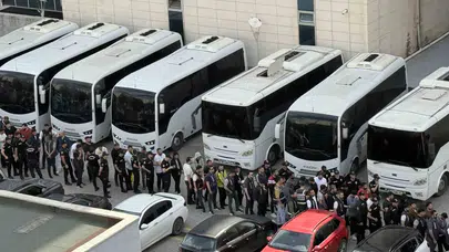 26 milyarlık vurgun şebekesi çökertildi: Adliye önünde geniş güvenlik önlemi