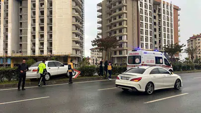 Alanya’da sabah trafiğinde korkutan kaza: Direksiyon hakimiyetini kaybetti, refüje saplandı