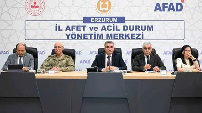 Erzurum’da kritik sığınak zirvesi: Olası risklere karşı tam koruma planı