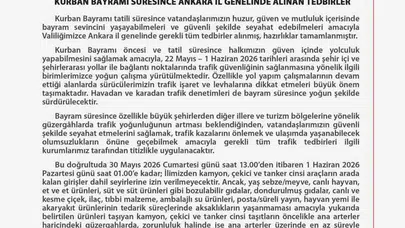 Ankara’da Kurban Bayramı mesaisi: 70 bini aşkın personel sahada olacak