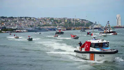 Samsun semalarında ve Karadeniz’de 19 Mayıs coşkusu: Denizden gelen selam büyüledi