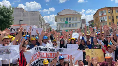 Madenci aileleri hak arayışında: Çocuklarıyla birlikte yollara düştüler