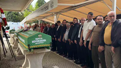 Konya’da evlat dehşeti: Hayattan koparılan çift gözyaşlarıyla toprağa verildi