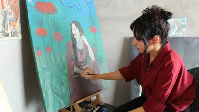 Önyargıları fırçasıyla yıktı: Şırnaklı Nergiz’in bodrum kattaki sanat devrimi