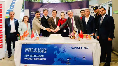 Gazipaşa-Alanya Havalimanı’nda Kazakistan heyecanı: Almatı ve Astana seferleri başladı