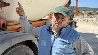 Beton mikseri yuvaya dönüştü: Şantiye çalışanlarından doğaya büyük vefa
