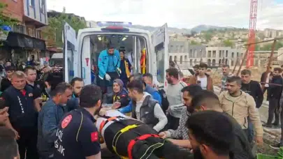 Kahramanmaraş’ta korku dolu anlar: İstinat duvarı ile toprak arasında can pazarı