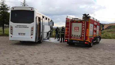 Nevşehir’de korku dolu anlar: Üniversite durağında otobüs faciası kıl payı atlatıldı