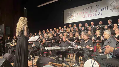 Çorum’da notalarla gelen şölen: İki koro tek yürek oldu
