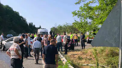 Bursa-Ankara yolunda can pazarı: Şarampole uçan araçtan 6 kişi sağ çıktı