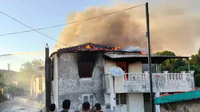 Ayvalık’ta korkutan yangın: Ekipler alevlere geçit vermedi