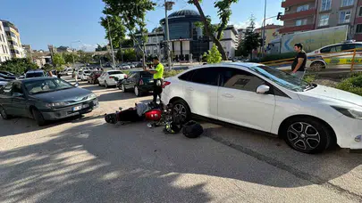Bilecik’te yürekleri ağza getiren kaza: Park halindeki araca çarparak durabildi