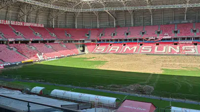 Samsunspor’da dev yenileme operasyonu: 19 Mayıs Stadı’nda zemin baştan aşağı değişiyor