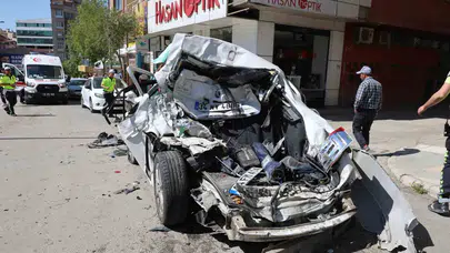 Elazığ’da dehşet anları: Kontrolden çıkan hafriyat kamyonu ortalığı birbirine kattı