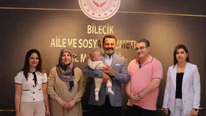 Bilecik’te bir çocuğun yüzü güldü: Yeni yuvasına ilk adımı attı