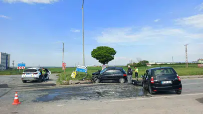 Yozgat’ta korkutan kaza: Kavşak bir anda savaş alanına döndü