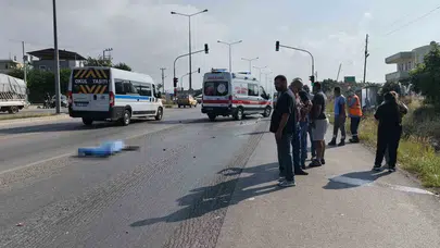 Mersin'de acı dolu veda: Baba ve kızı motosikletle giderken otomobil çarptı
