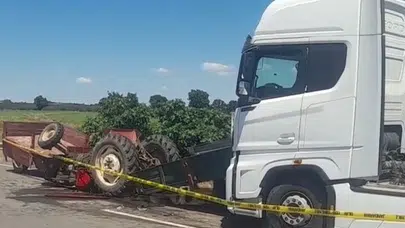 Kırklareli’nde acı kaza: Tarlasına giden çiftçi hayata veda etti