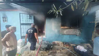 Mut’ta korkutan yangın: Evde kimsenin olmaması faciayı önledi