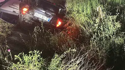 Ankara-Eskişehir yolunda gece yarısı dehşeti: Kontrolden çıkan otomobil takla attı