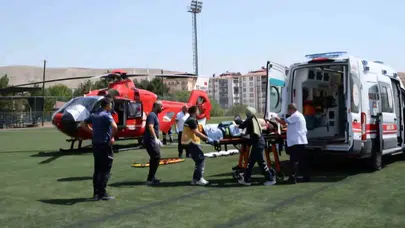 Zamanla yarışılan kritik an: 84 yaşındaki hastanın imdadına gökyüzünden gelen şifa yetişti