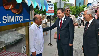 Vali Yılmaz’ın mesaisi sahada başladı: Banka Caddesi’nde esnafın kapısını çaldı