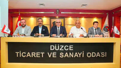 Düzce iş dünyasının gözü bu toplantıdaydı: KDV indirimi ve vize kolaylığı masaya yatırıldı