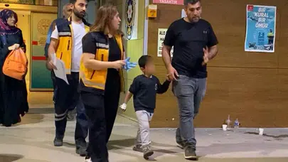 İnegöl’de korku dolu anlar: Oyun oynarken prize uzanan minik Muhammed hastanelik oldu