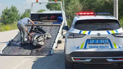 Kütahya’da korkunç kaza: 64 yaşındaki motosiklet sürücüsü yaşam mücadelesi veriyor