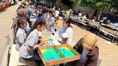 Erimli İlkokulu’nda sıra dışı yarışma: Kendi oyunlarını tasarladılar, aileleriyle şampiyonluk için ter döktüler