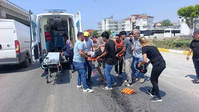 Yola dökülen yağ faciaya davetiye çıkardı: 50 metre sürüklenen sürücü hastanelik oldu
