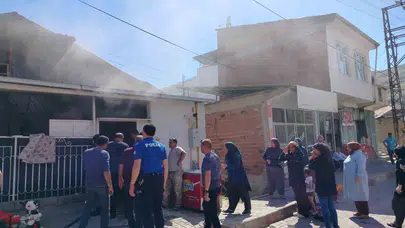 Keban’da korku dolu anlar: Müstakil ev alevlere teslim oldu