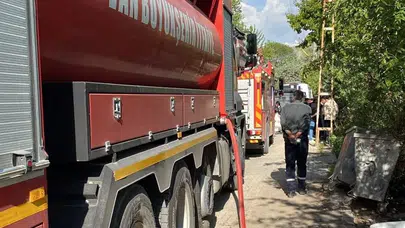 Van’da korku dolu anlar: Alevler ev ve samanlığı küle çevirdi
