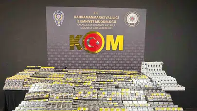 Kahramanmaraş’ta kaçakçılara geçit yok: Binlerce paket sigara ve makarona el konuldu