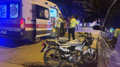 Erzincan’da trafik kabusu: Kırklar Caddesi’nde motosikletli iki kişi hastanelik oldu