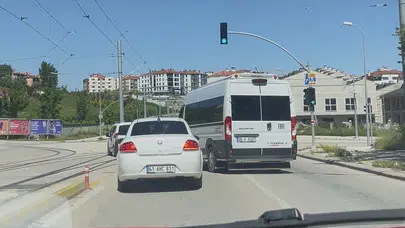 Eskişehir'de dehşet anları kamerada: Trafik magandasına ağır fatura