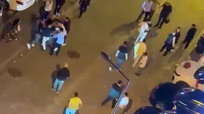 Düğün eğlencesi kabusa döndü: Sokak ortasında tekme tokat kavga