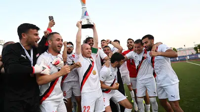 İtalya'da tarihi zafer: KKTC, Avrupa'nın zirvesine 6 golle çıktı