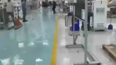 Çankırı’da kabus dolu anlar: Fabrikayı sular altında bırakan sel felaketi