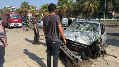 Sollama yaparken dehşeti yaşadı: Antalya’daki kaza güvenlik kamerasına böyle yansıdı