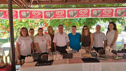 Atça’da yılın emeği görücüye çıktı: Kursiyerlerin marifetli elleri hayran bıraktı