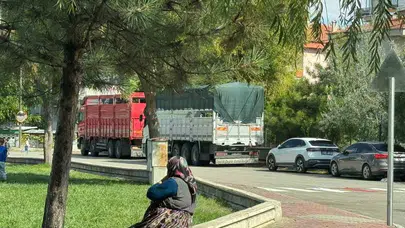 Afyonkarahisar’da sokaklar tır ve kamyonlara dar geliyor: Emniyetten "sabır taşıyor" mesajı