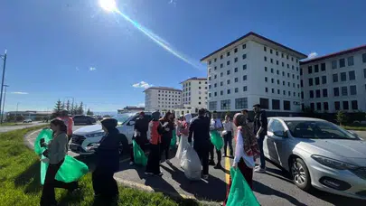 Doğa için el ele verdiler: Ardahan Üniversitesi'nde temizlik seferberliği