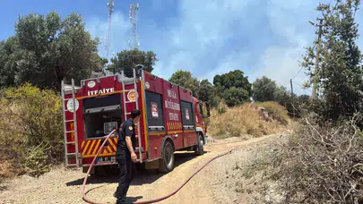 Bodrum’da korkutan alevler: Vatandaşın dikkati büyük bir felaketi önledi
