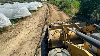 Efeler’de üreticinin yüzü güldü: Tarım yolları modern standartlara kavuşuyor