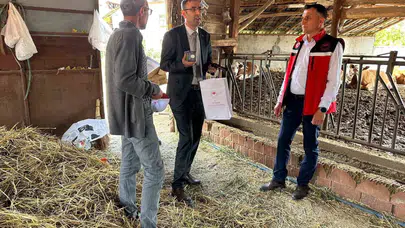 Uşak’ta tarım ve hayvancılık mesaisi: Müdür Bilir üreticinin kapısını çaldı