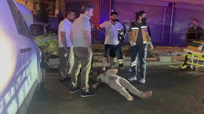 Çorlu'da gece yarısı dehşeti: Kontrolden çıkan hafif ticari araç aydınlatma direğine saplandı