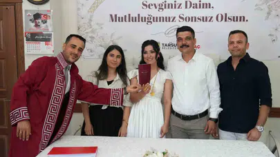Takvim yaprakları 06.06.2026’yı gösterdi: Tarsus’ta nikah maratonu yaşandı